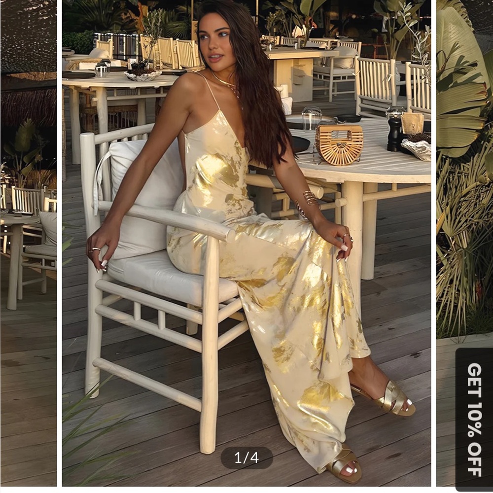 Metallic Gold Dress